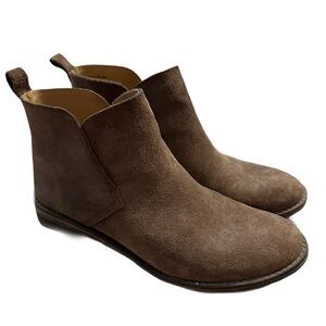 Lucky Brand Brown Suede Ankle Booties